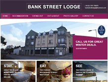 Tablet Screenshot of bankstreetlodge.co.uk